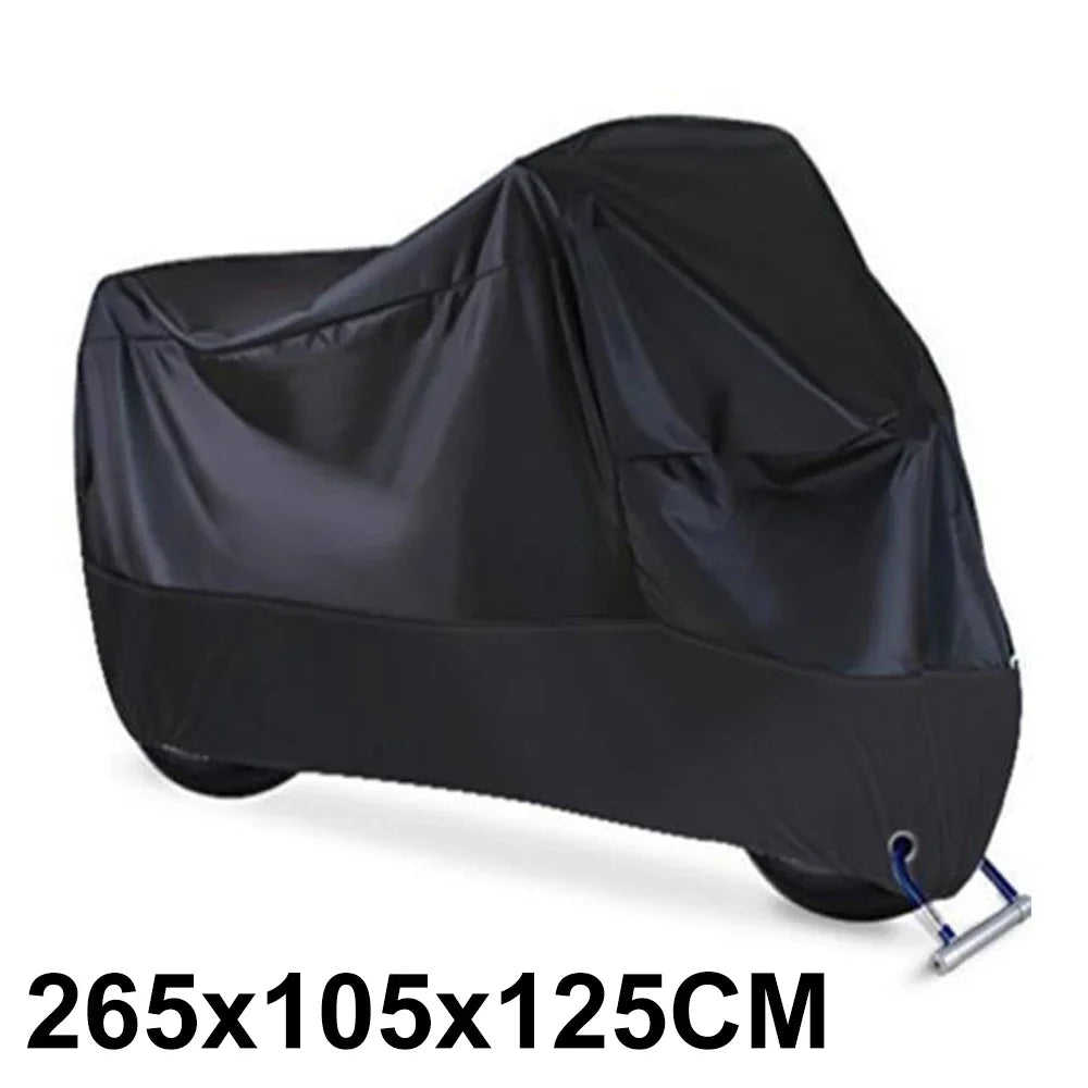 Funda para motocicleta, impermeable, para exteriores e interiores, resistente al desgaste, para moto, para todas las estaciones, a prueba de polvo y protección UV.