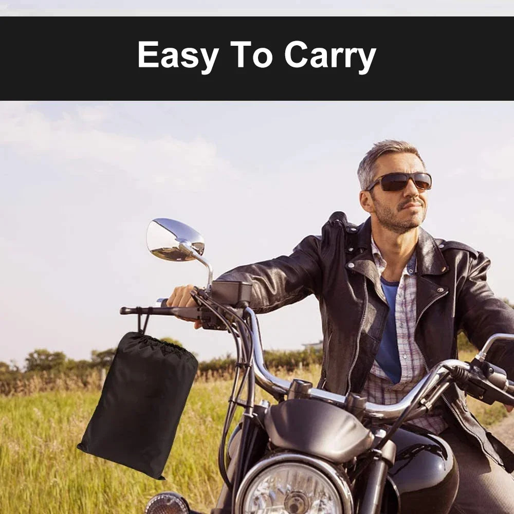 Funda para motocicleta, impermeable, para exteriores e interiores, resistente al desgaste, para moto, para todas las estaciones, a prueba de polvo y protección UV.